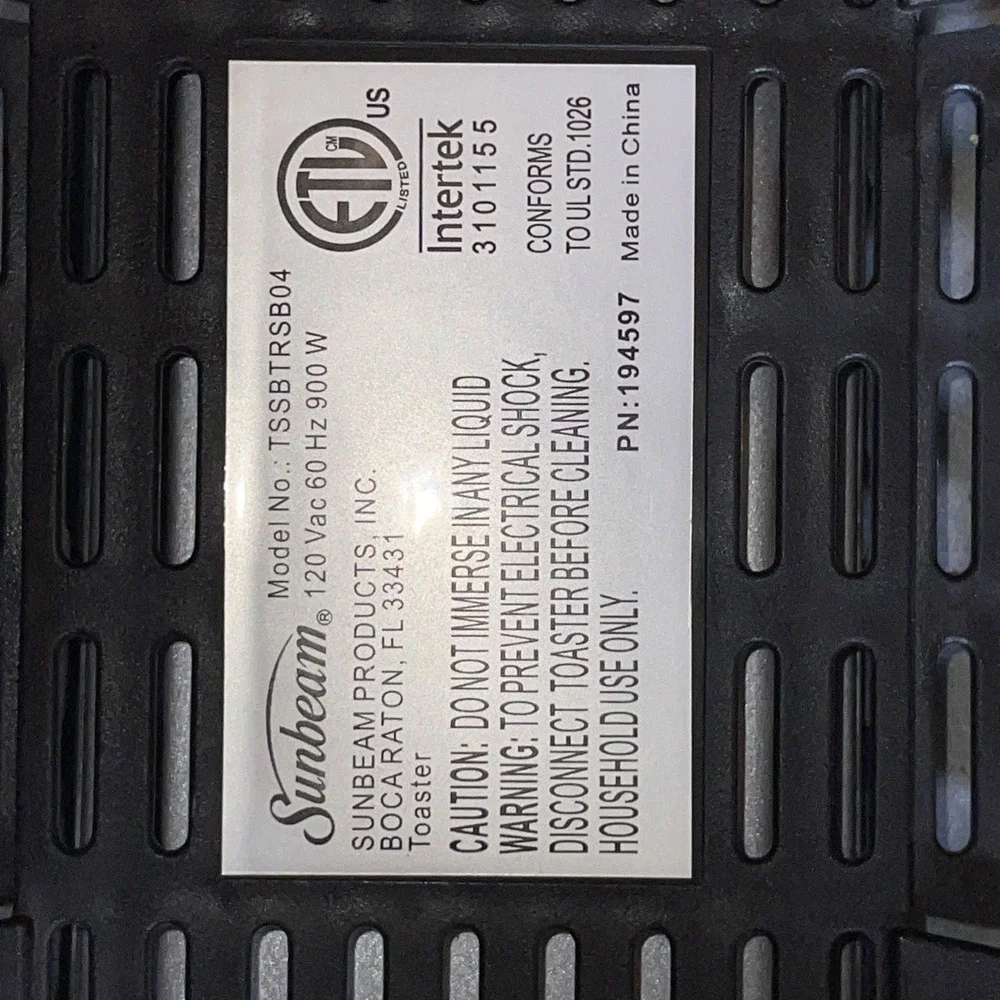 Sunbeam 2 Slice‎ Wide-Slot Toaster - Brushed Stainless Steel TSSBTRSB04